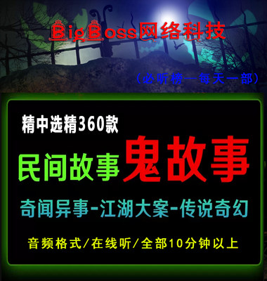 民间故事会灵异恐怖奇闻异事未解之谜直播助眠文案音频短视频素材