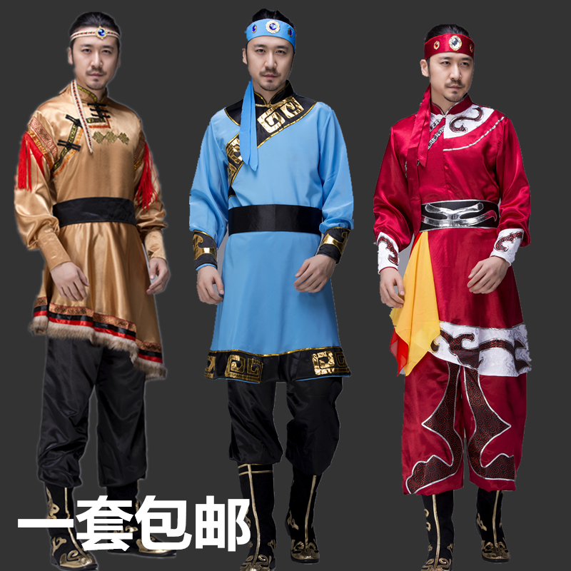 蒙古表演服少数民族舞蹈