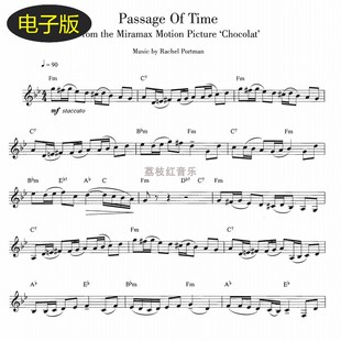 时间流逝Passage Of Time 黑管/单簧管谱 独奏谱 c203