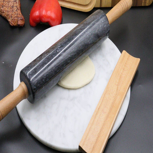 北欧大理石擀面杖滚轴大号擀面杖家用饺子皮擀面杖棉棒烘焙西点锤