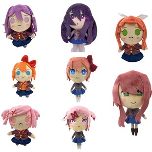 心跳文学俱乐部doki doki literature club女孩公仔毛绒玩具礼物