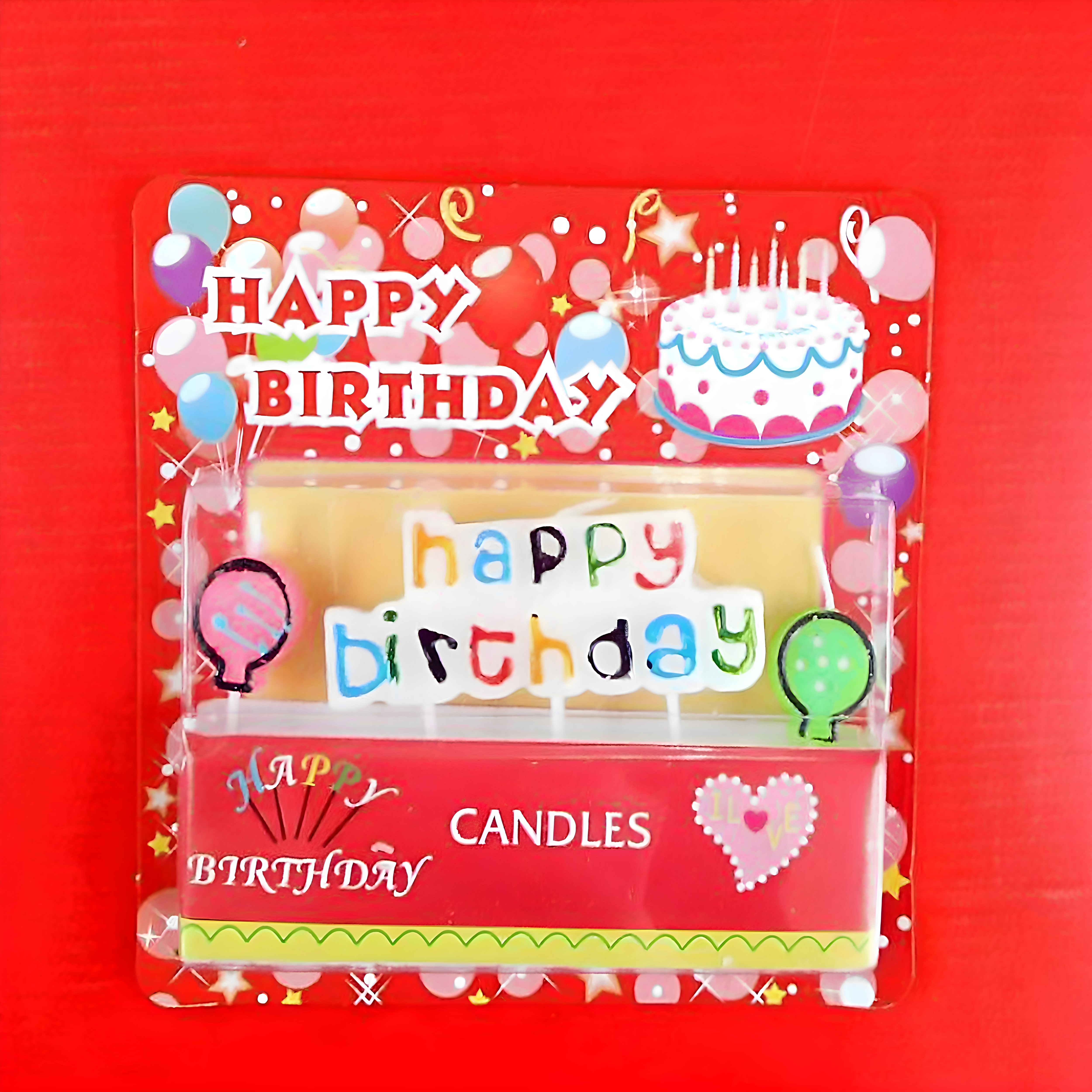 生日快乐派对彩色气球造型蛋糕装饰仪式场景庆祝道具可爱字母蜡烛