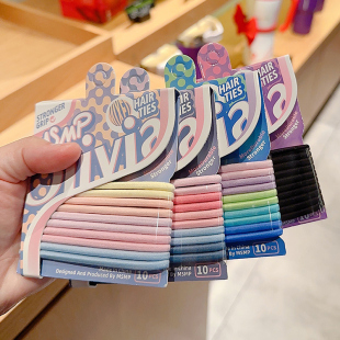 糖果彩色基础高弹力耐用发圈头绳扎马尾皮筋学生皮套少女百搭发饰