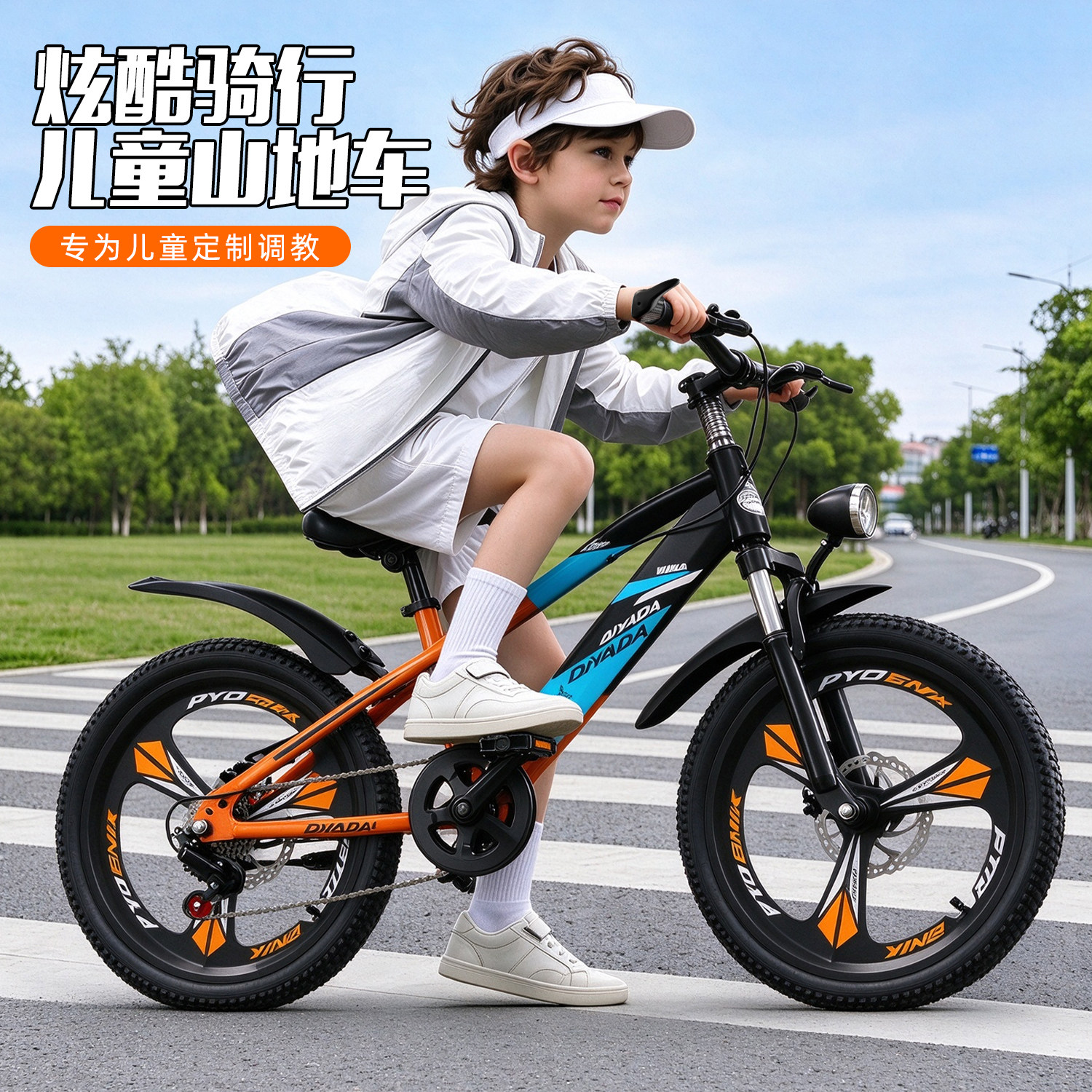 新款儿童自行车18-20-22寸6-9-15岁男女小孩山地车青少年变速减震