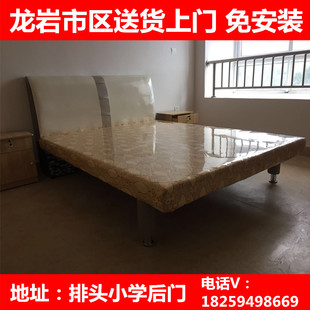 高脚床 简易床 皮头床 龙岩家具易购 经济型出租屋床双人出租屋床