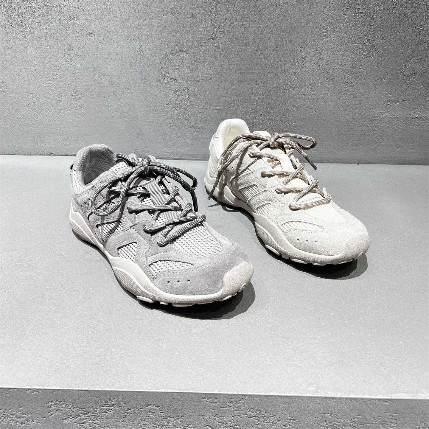 欧洲站女鞋2026春新款真皮网面系带阿甘鞋平底百搭透气运动休闲鞋,女鞋,时尚休闲鞋,淘宝优惠券,粉丝福利购,淘宝优惠卷