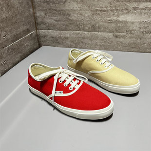 百搭休闲板鞋 欧洲站女鞋 复古帆布鞋 圆头系带平底韩版 潮 2026春新款