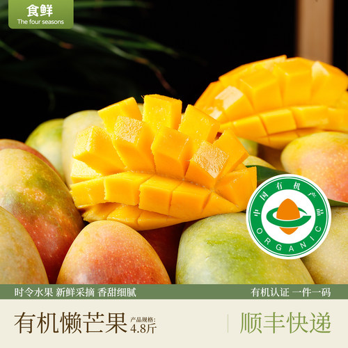 云南有机芒果懒芒果时令新鲜水果自然生长香甜软糯细腻果香馥郁