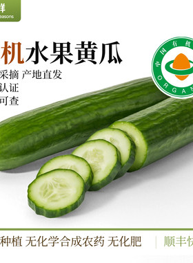 有机水果黄瓜有机认证新鲜采摘