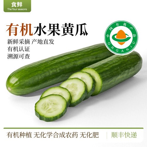 有机水果黄瓜有机认证新鲜采摘