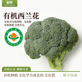 1500g装 有机西兰花有机蔬菜花椰菜可沙拉烹饪鲜嫩爽脆顺丰 包邮