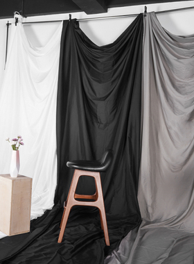 拍照背景布ins风网红直播间纯色灰色白色装饰背景墙挂布窗帘幕布白布黑布服装店摄影高级感拍摄布景道具桌布