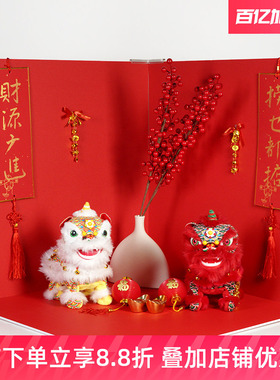 红色拍照背景板新春节日中国风拍摄道具新年国潮中式拍摄背景纸pvc静物造景摆拍直播道具圣诞拍照道具背景墙
