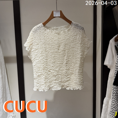 欧货时尚褶皱无袖小衫上衣