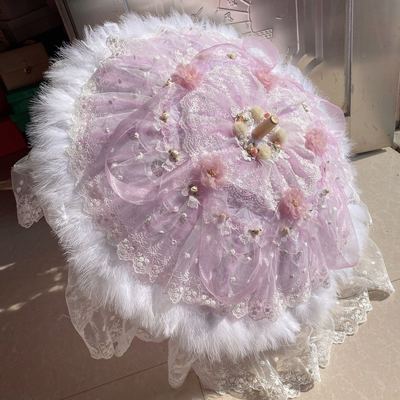 少女心花嫁伞小清新拍照华丽款