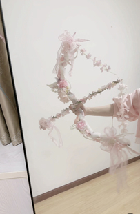 少女心原创Lolita手作写真弓箭拍摄走秀摄影cos漫展道具花系lo
