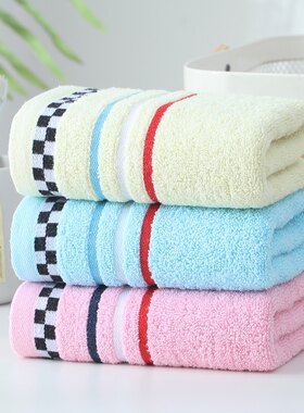 110克纯棉毛巾加厚吸水毛巾成人洗脸家用毛巾柔软吸水不掉毛面巾