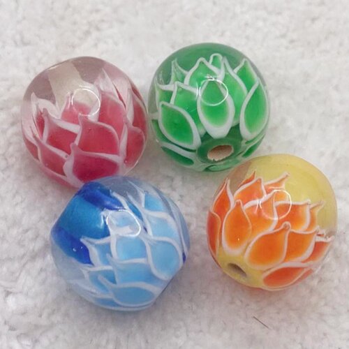 散珠莲花珠天运饰品琉璃