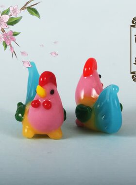 diy琉璃珠十二生肖手工项链吊坠
