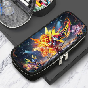 蛋仔派对天火麒麟笔袋大容量小学生男生文具盒女可爱多功能铅笔盒