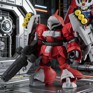 万代高达 MSE17弹,扭蛋红鹦鹉搭配原条零件一套。带官方骨架支架