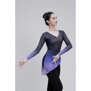 北舞古典舞蹈纱衣练功服飘逸女艺考基训班服身韵巡礼演出表演上衣