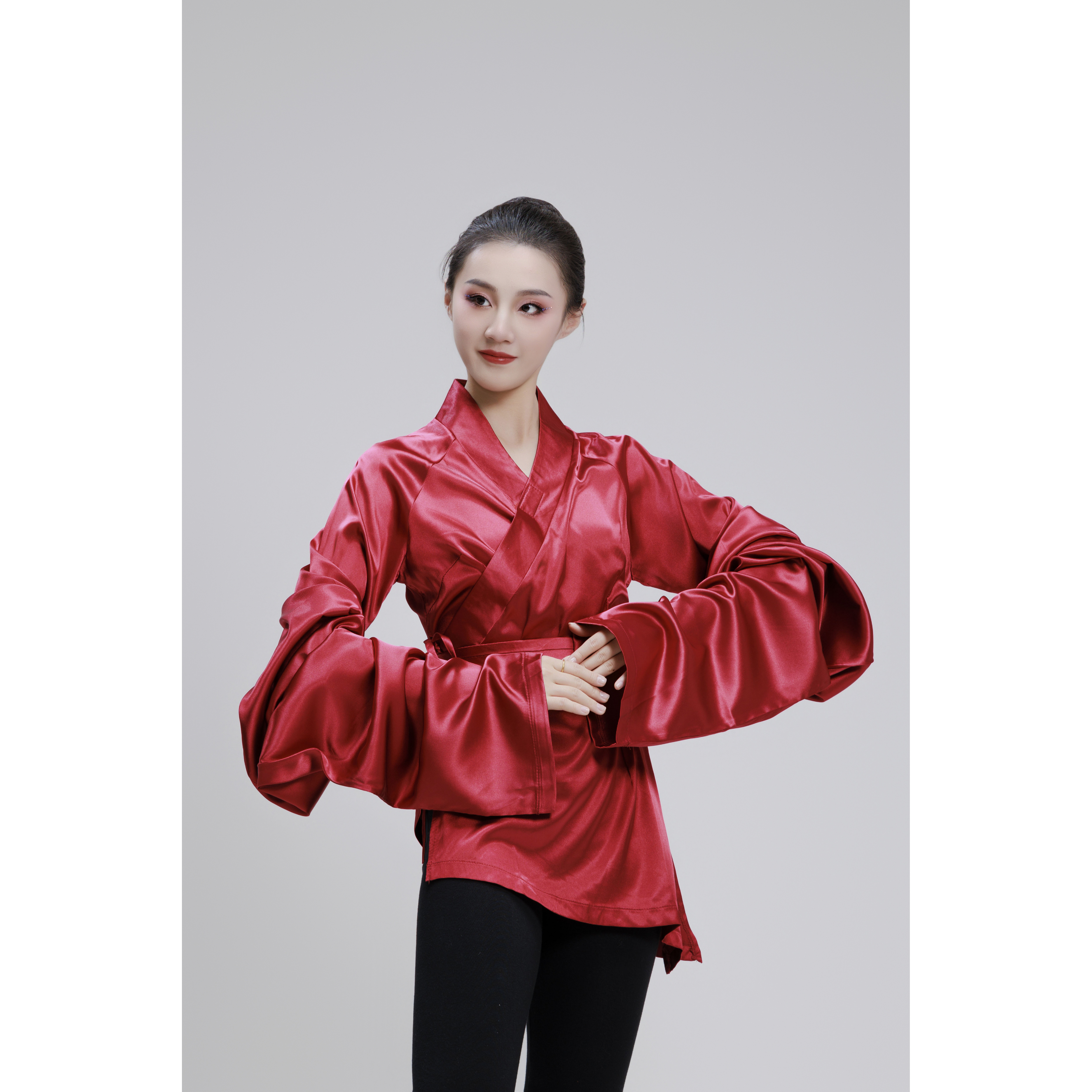 北舞古典舞蹈服汉唐练功服女国学汉服集训班课堂练习演出表演上衣