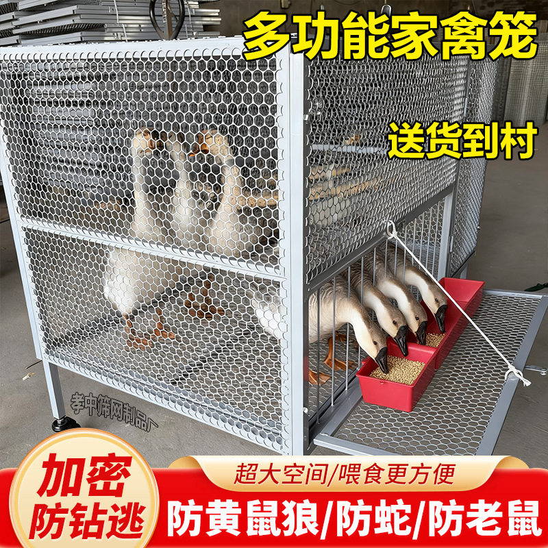 养殖鸡笼子家用室外大号镀锌户外防雨专用养殖养鸭笼防黄鼠狼鸡笼