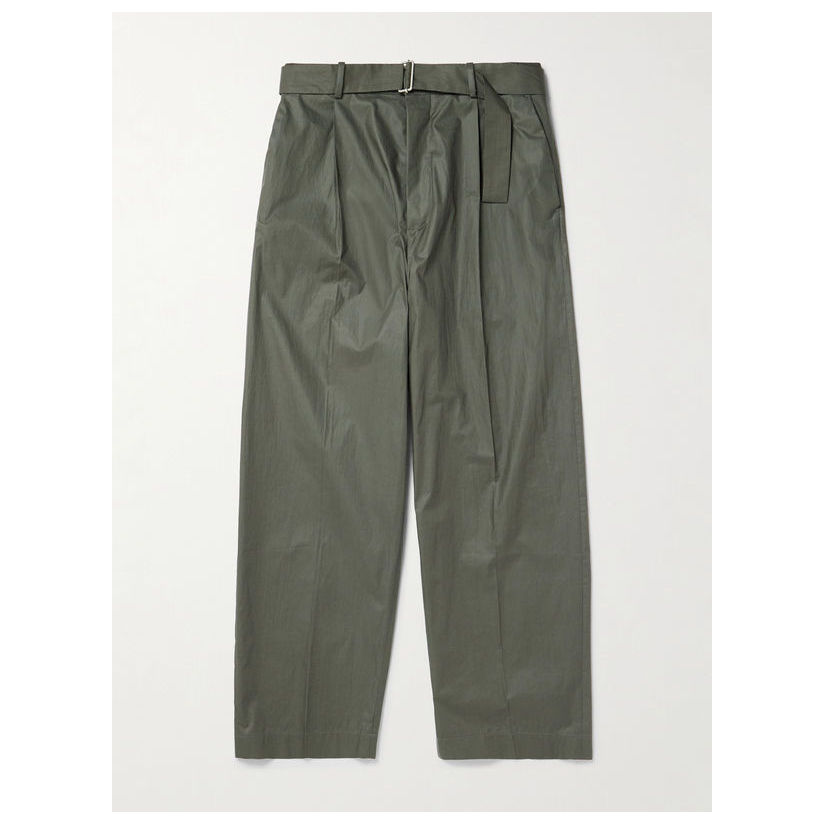 Acne Studios Pasoro 束带直筒府绸裤子男