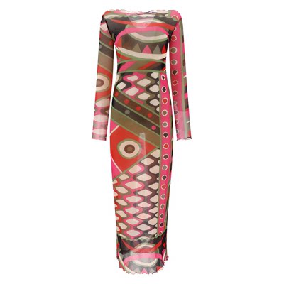 Emilio Pucci 璞琪 Vivara-print 连衣裙女