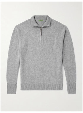 SID MASHBURN  半拉链毛衣男新款针织衫毛衣复古商务休闲中性