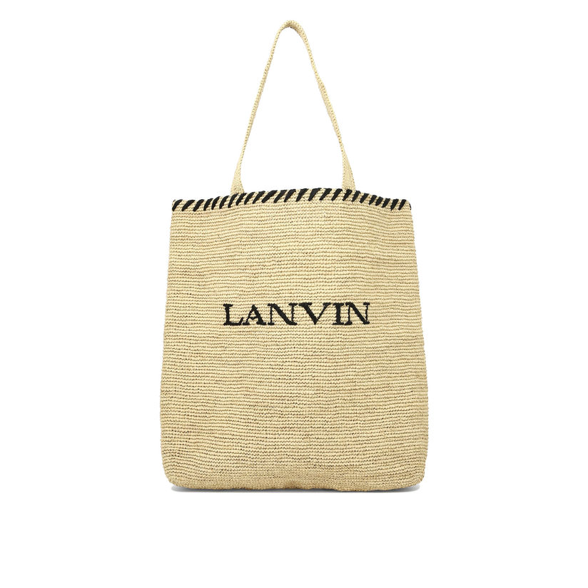 lanvin 朗雯 shopping bag with logo 单肩包女送女友包包腋下