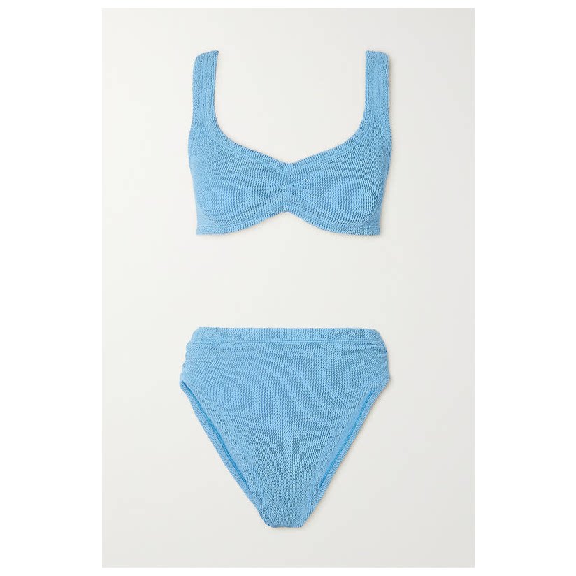 hunza g 【net sustain】taylor 泡泡纱比基尼女