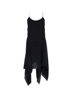 Kiko Kostadinov Jogakbo 黑色醋纤软糯连衣裙女insOL风通勤仙