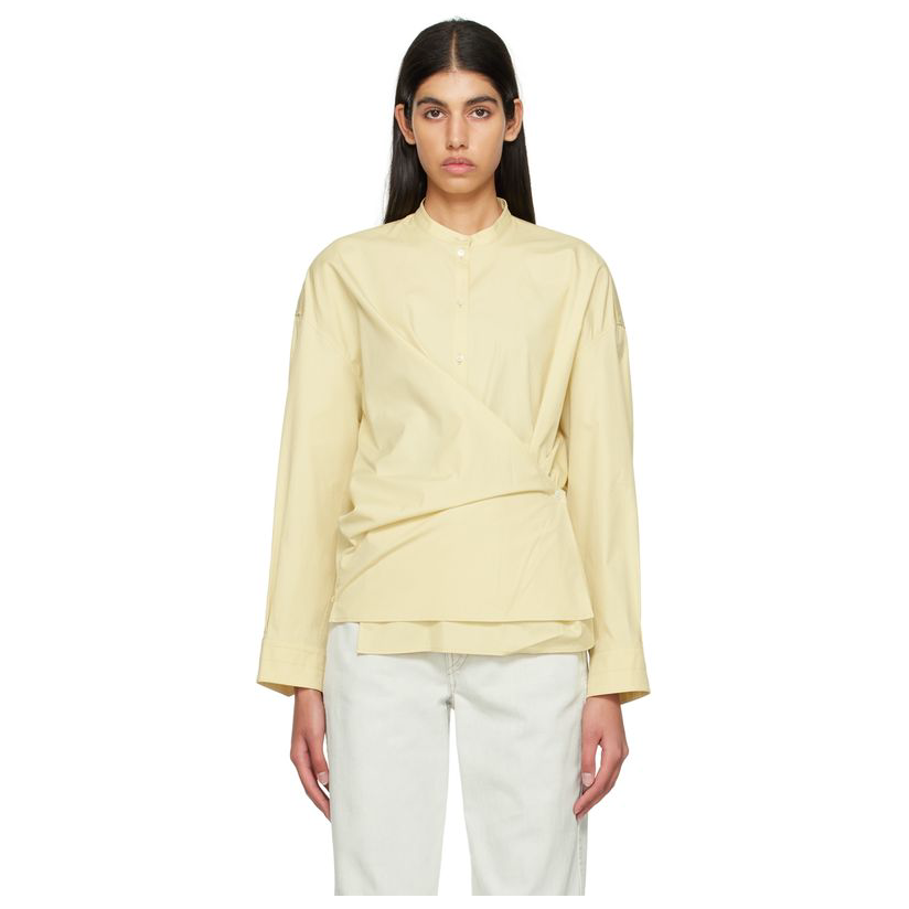 lemaire 黄色 twisted 衬衫女