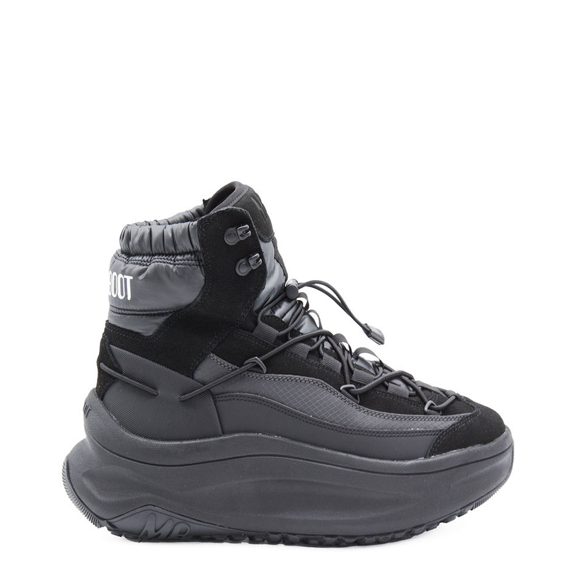 Moon Boot 月亮靴 MOON247 XLACE MID 黑色皮质靴子男