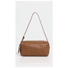 【迷衣海淘小程序】 elleme Trousse 编织皮革肩包女