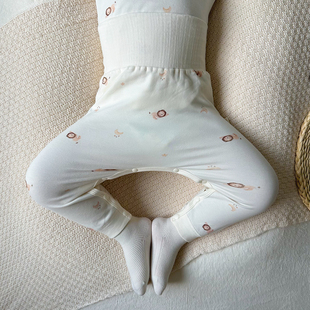 秋冬 子男女童大屁屁裤 男女宝宝秋裤 高腰护肚婴儿免脱换尿布按扣裤
