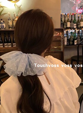 TOUCHVOSS网纱大号发圈敲击仙气皮筋女扎头发绳优雅气质头饰发饰
