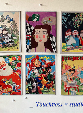 TOUCHVOSS原创设计vintage复古画报挂毯装饰画挂布定制款地垫餐垫