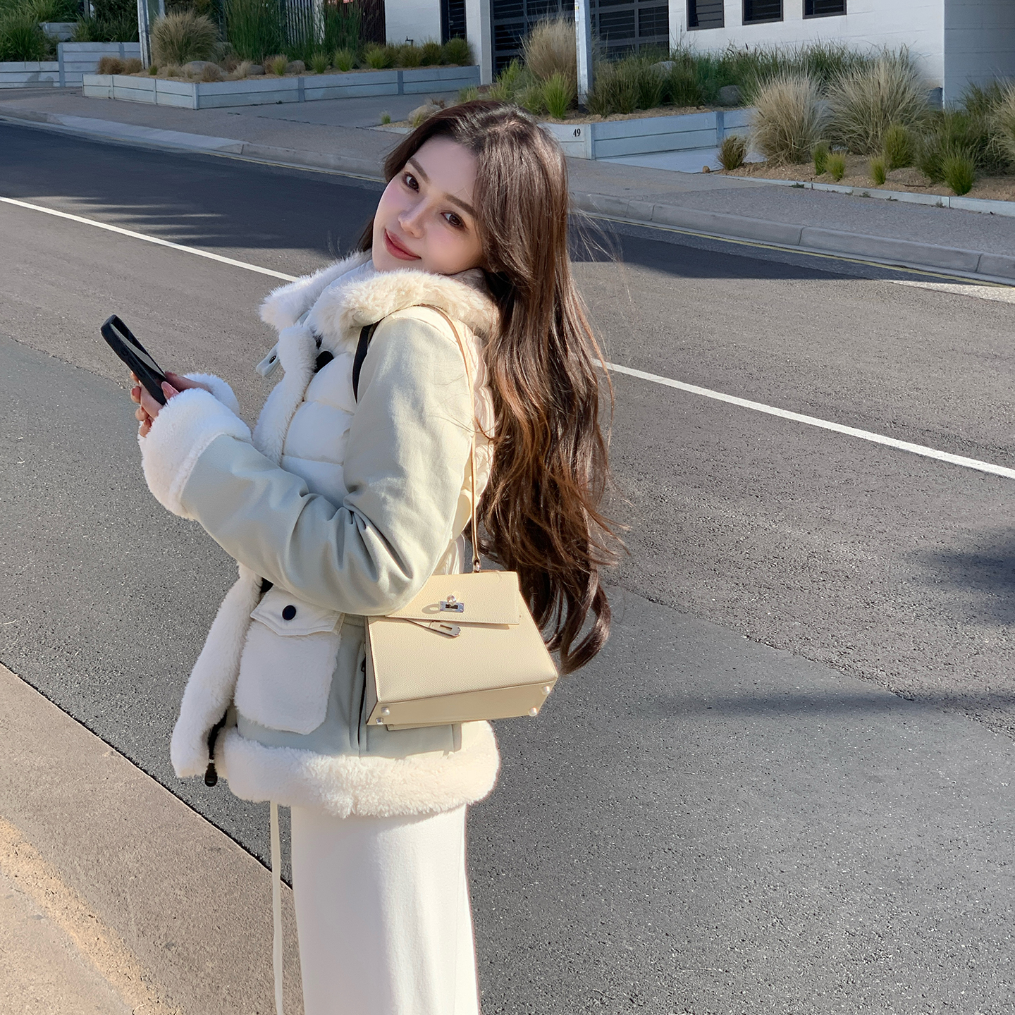 ByYou 冬季新款拼色90白鸭绒羽绒服女短款加厚防寒保暖面包服外套