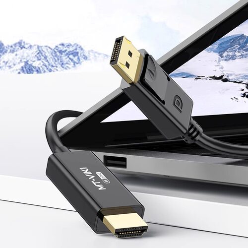 迈拓dp转hdmi线4K高清电脑显示器屏转接器连接笔记本显卡接口外接