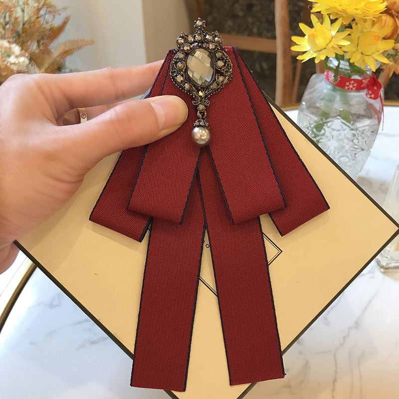 大牌职业工作服装饰红色伴郎领结