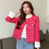 Демисезонная модная плетеная куртка, по фигуре, в стиле Шанель