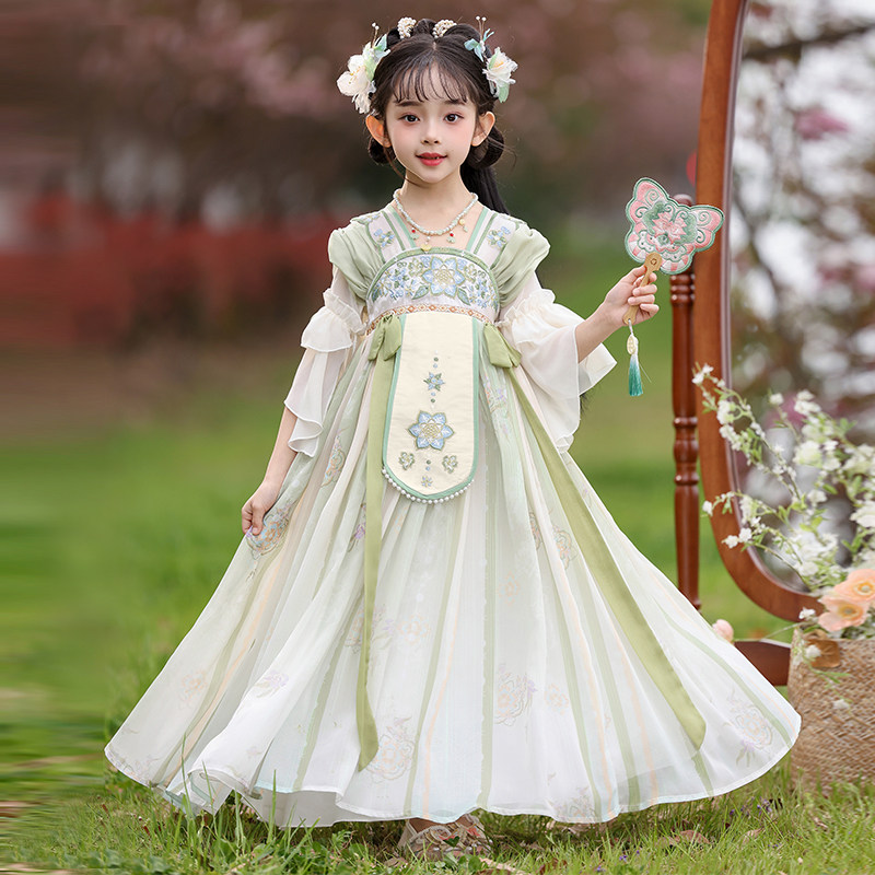 汉服女童2026夏季超仙公主裙儿童连衣裙古风日常可穿古装薄款裙子图片
