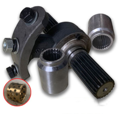 螺旋输送机配件铸铁中吊轴内衬石墨铜套铸铁中吊