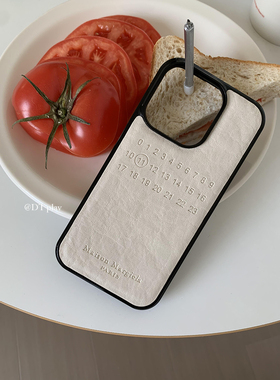 DT play 无性别主义穿搭马吉拉风格高级质感褶皱纹理情侣适用于iphone17/16promax苹果15/13/14手机壳保护套