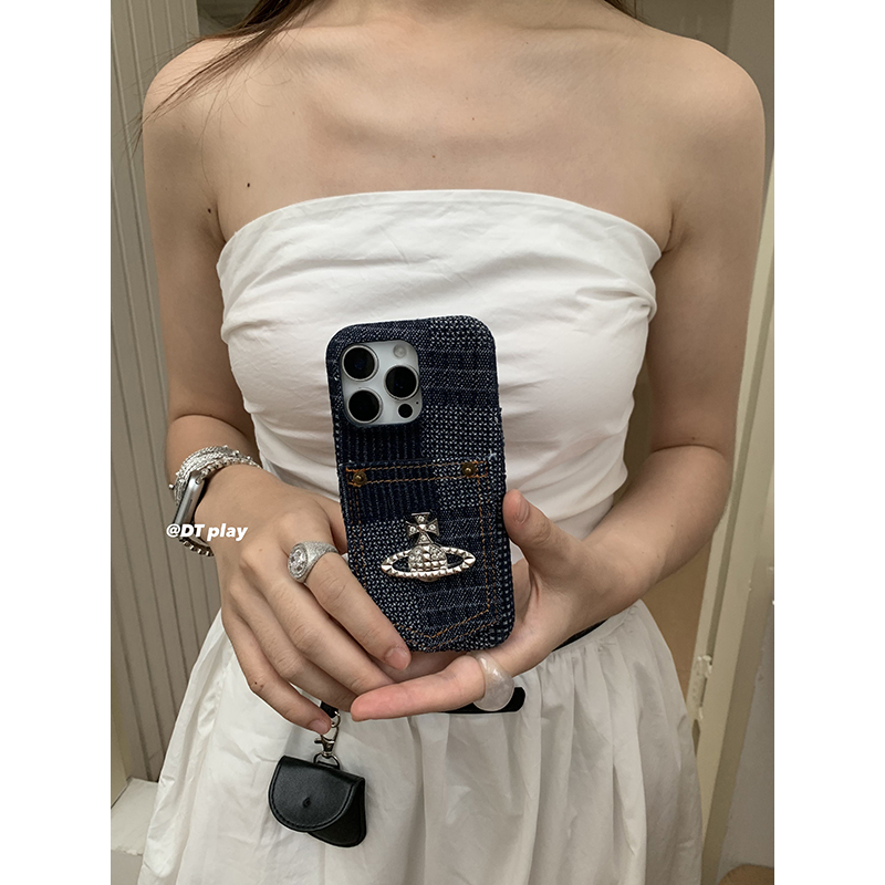 DT play 美式复古牛仔fitcheck灵感穿搭韩国ins风小众博主适用于iphone17/16promax/15/14苹果13手机壳保护套
