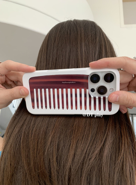 DT play 梳子菲林可爱复古Vintage时尚日常韩国ins风小众适用于iphone17promax/16/15/14苹果13手机壳保护套