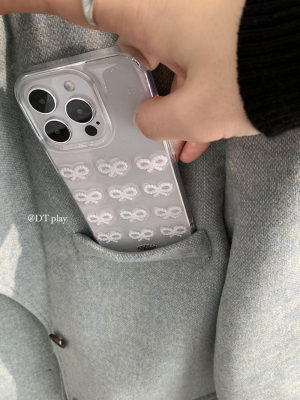 DT play 珠珠公主蝴蝶结小清新韩国ins博主小众适用于iphone17/16/13/14promax苹果11/12/15plus手机壳保护套